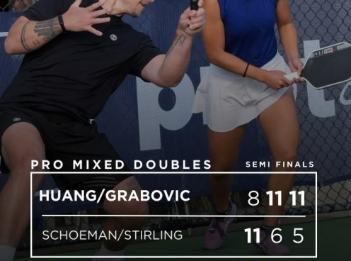 Ngược dòng ngoạn mục, Huang & Grabovic tiến vào chung kết Brisbane Pickleball Cup