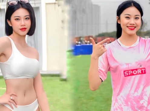 Hot girl Bình 'Gấu' gây sốt với màn chơi pickleball đỉnh cao