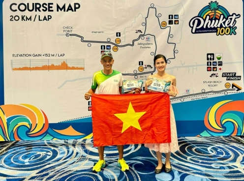 Hai chân chạy Việt Nam thắng lớn tại giải chạy siêu dài Thái Lan
