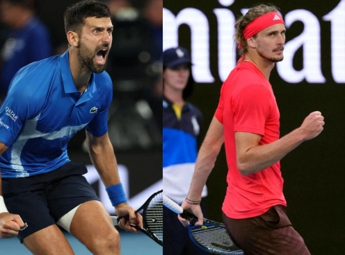 Trực tiếp tennis Novak Djokovic vs Alexander Zverev, 10h30 ngày 24/1