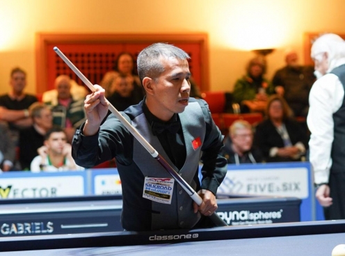 Trần Quyết Chiến đụng đối thủ mạnh ở trận ra quân World Cup billiards TP.HCM
