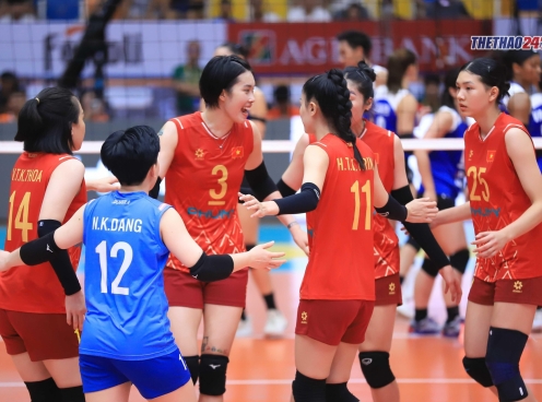 Trực tiếp bóng chuyền nữ Việt Nam 1-0 Philippines: Đôi công hấp dẫn