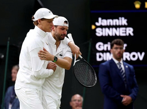 Sinner thất vọng dù giành vé vào tứ kết Wimbledon