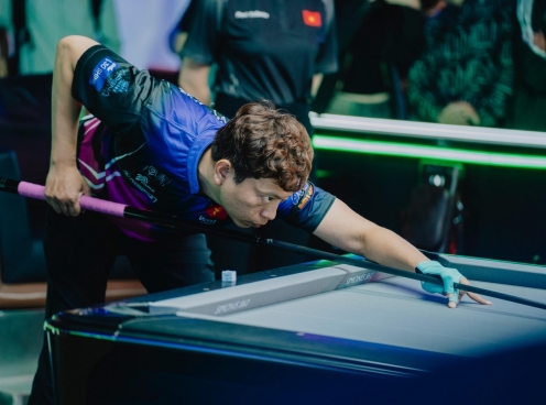 Cơ thủ Việt Nam duy nhất vào vòng 1/8 World Pool Championship