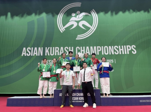 Việt Nam đứng thứ hai tại giải Kurash vô địch Châu Á 2025