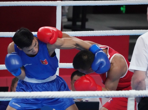Nguyễn Văn Đương đụng độ 'thú dữ' ở vòng 1/8 Boxing ASIAD 19