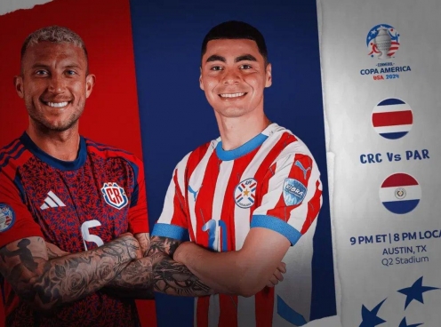 Trực tiếp Costa Rica vs Paraguay, bảng D Copa America 2024 (8h, 3/7)