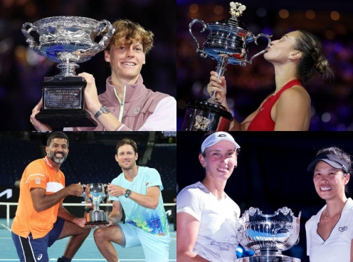 Lịch thi đấu, kết quả tennis Australian Open 2025 mới nhất