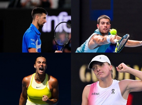 Xác định các tay vợt lọt tứ kết Australian Open 2025