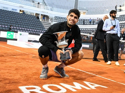 Vô địch Rome Masters 2025, Alcaraz trở lại ngôi số 2 thế giới