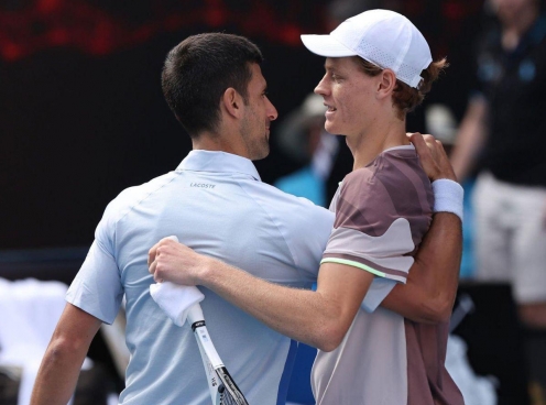 Djokovic: 'Sinner là tay vợt hay nhất thế giới 2 năm trở lại đây'