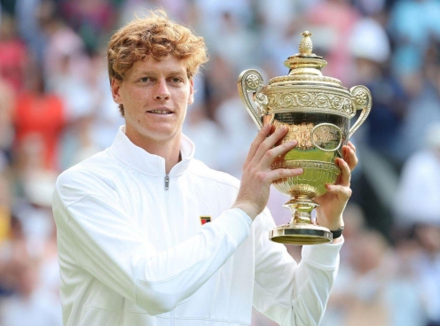 Vô địch Wimbledon, Sinner vượt mặt Djokovic và Federer