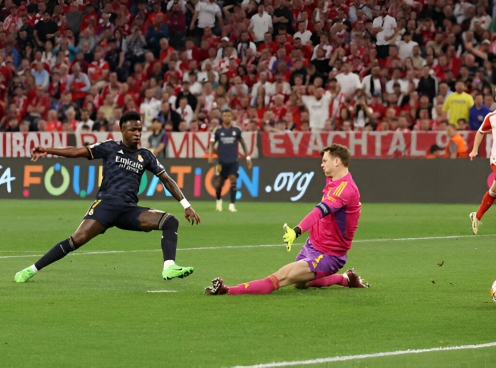 Trực tiếp Bayern Munich 0-1 Real Madrid: Vinicius mở tỉ số