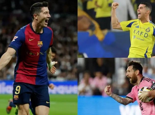 Chói sáng tại Barca, Lewandowski tiệm cận Ronaldo và Messi tại Cúp C1