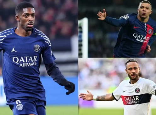 Hóa 'thánh' tại PSG, Dembele san bằng kỷ lục của Mbappe và Neymar