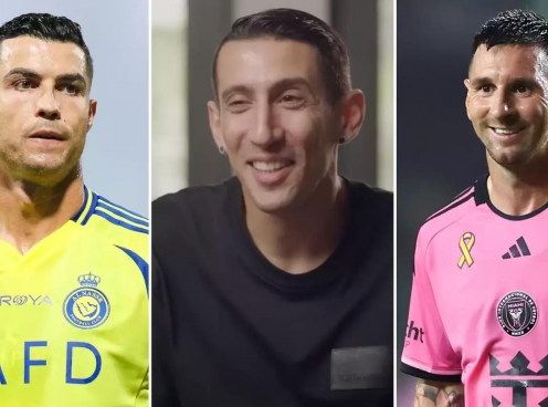 Di Maria đáp trả Ronaldo sau khi tự nhận mình là GOAT