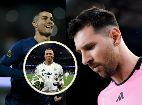 Mbappe chính thức vượt mặt Ronaldo và Messi