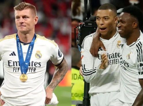 Mbappe và Vinicius Jr bất ngờ bị Toni Kroos 'nắn gân'