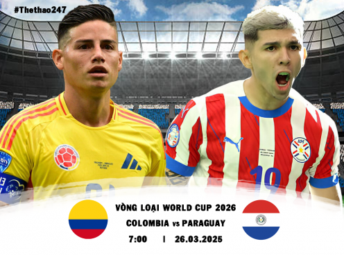 Nhận định Colombia vs Paraguay: Sốc lại tinh thần, 7h00 ngày 26/03/2025