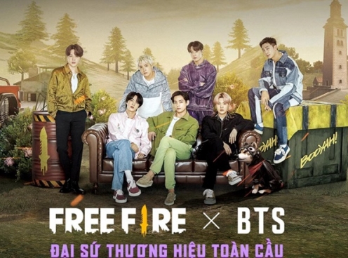 Nhóm nhạc nam BTS trở thành đại sứ toàn cầu của Free Fire