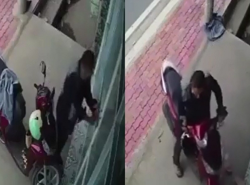 VIDEO: Tên trộm khóa chủ xe trong nhà rồi ung dung lấy đi chiếc Honda Vision