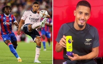 Saliba nói gì sau màn ra mắt 'đỉnh cao' cùng với Arsenal?