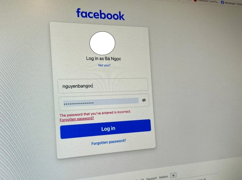 Người dùng Facebook hốt hoảng khi không thể đăng nhập, liên tục báo lỗi mật khẩu không đúng
