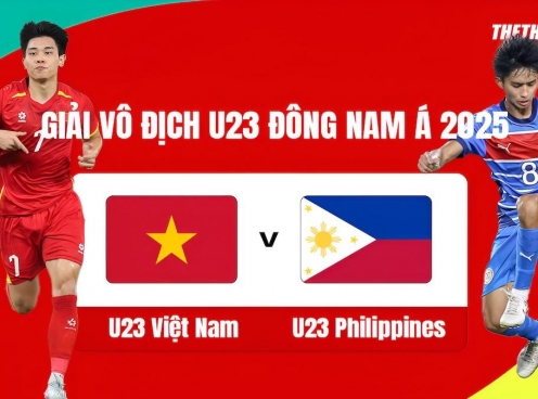 Trực tiếp U23 Việt Nam vs U23 Philippines,16h00 hôm nay 25/7