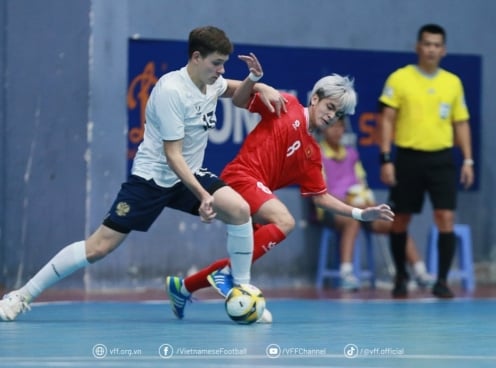 Thi đấu lì lợm, U19 futsal Việt Nam bất ngờ đả bại Nga