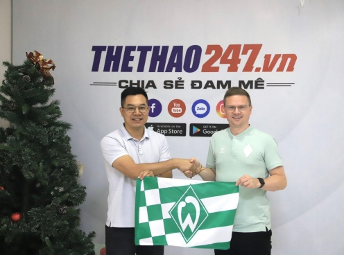 Thể Thao 247 và CLB Werder Bremen đạt thỏa thuận hợp tác truyền thông