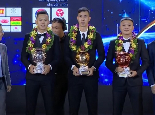 Trực tiếp Lễ trao giải Quả bóng Vàng Việt Nam 2024: Thịnh Phát giành QBV futsal