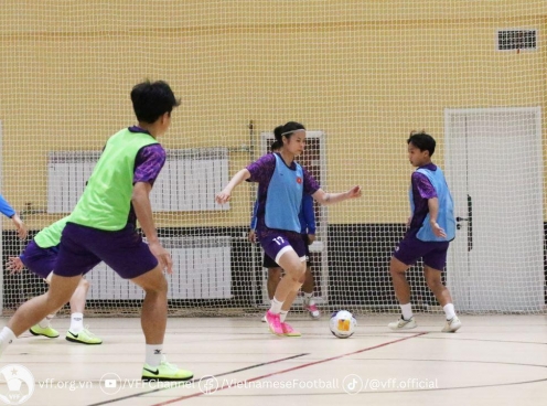 Video: ĐT futsal nữ Việt Nam tập luyện chăm chỉ trước ngày đấu Nhật Bản