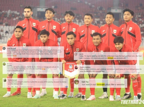 CĐV Indonesia đồng loạt phản ứng khi gặp U23 Việt Nam tại chung kết