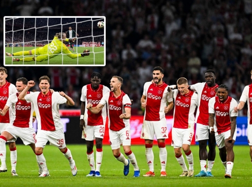 Ajax đi tiếp tại Europa League sau 34 quả luân lưu