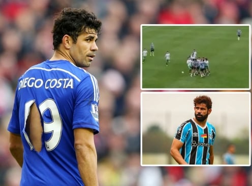 Diego Costa đòi tẩn cầu thủ đáng tuổi cháu, lĩnh ngay thẻ đỏ