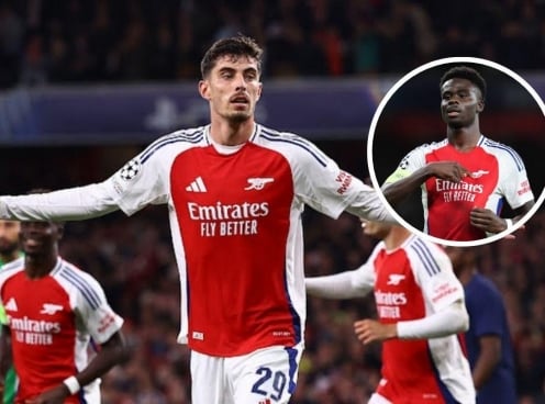 Kai Havertz tỏa sáng, Arsenal dễ dàng đánh bại PSG