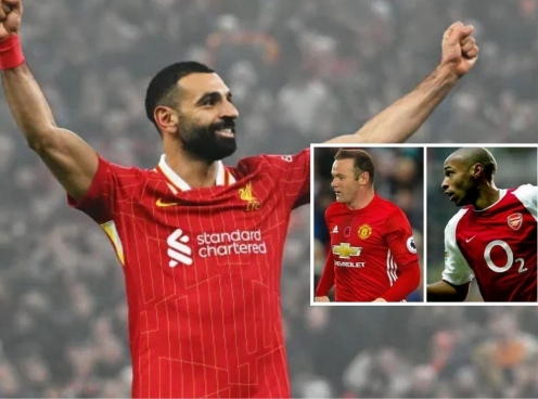 Salah đi vào lịch sử, sánh ngang Henry và Rooney