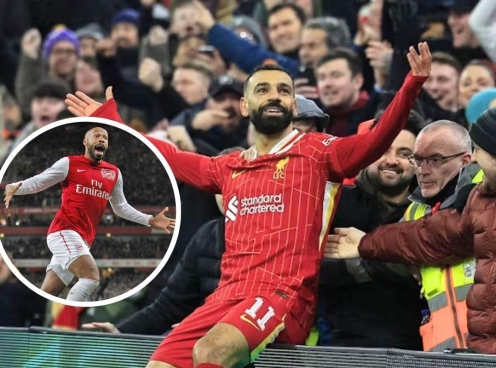 Salah chính thức vượt qua Thierry Henry