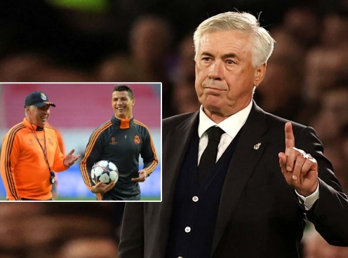 Carlo Ancelotti: 'Ronaldo là cầu thủ vĩ đại nhất mọi lịch sử'