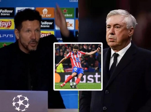 Ancelotti: 'Xem băng quay chậm, đúng là Alvarez đã chạm bóng 2 lần'