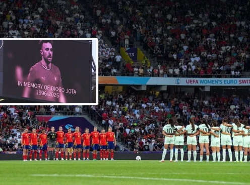 EURO lặng người: Mặc niệm Diogo Jota trước trận Bồ Đào Nha vs Tây Ban Nha