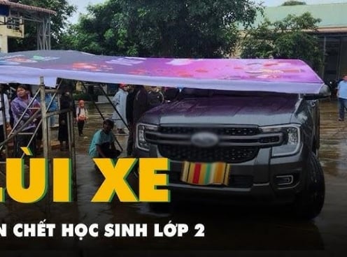 Phụ huynh chủ quan lùi xe trong sân trường, vô tình cán học sinh tử vong tại chỗ