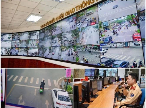 Hà Nội: CSGT dùng máy ảnh lưu động xử lý xe máy vi phạm giao thông