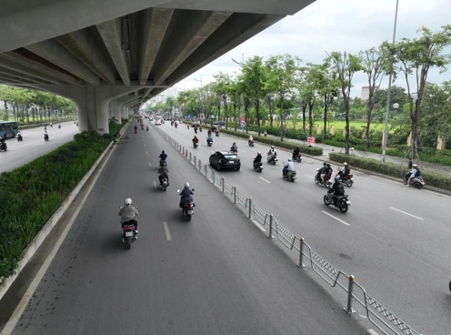 Hà Nội phân làn cố định tuyến Võ Chí Công từ ngày 9/7