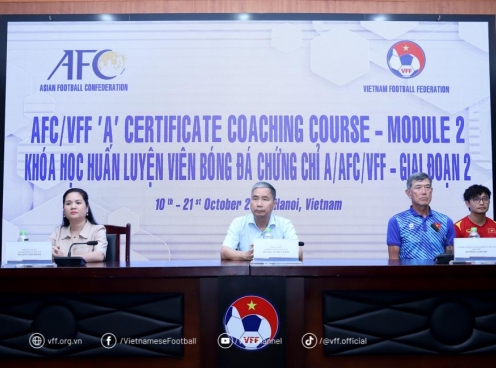 Bế mạc khóa học HLV bóng đá chứng chỉ A/AFC/VFF