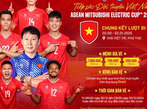 Mua vé chung kết AFF Cup của ĐT Việt Nam ở đâu, khi nào?