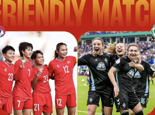Trực tiếp ĐT nữ Việt Nam vs Werder Bremen, 19h00 hôm nay 16/5