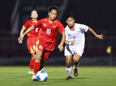 U19 nữ Việt Nam thắng nhẹ nhàng Myanmar