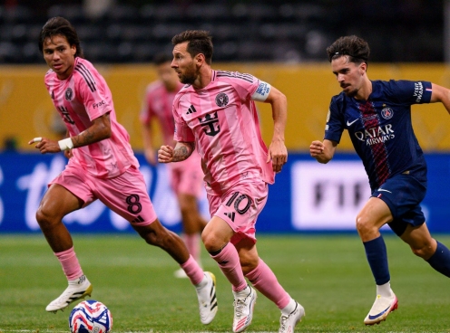 Messi mờ nhạt, Inter Miami bị PSG vùi dập 4 bàn không gỡ