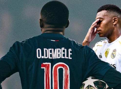 Mbappe mắc kẹt giữa cái bóng của Dembele